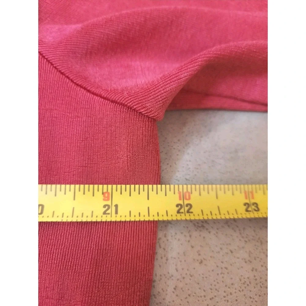 New Chicos Travelers Split Sleeve Jacket Ruby Red Size 2 Open Cardigan Casual... - Picture 10 of 10